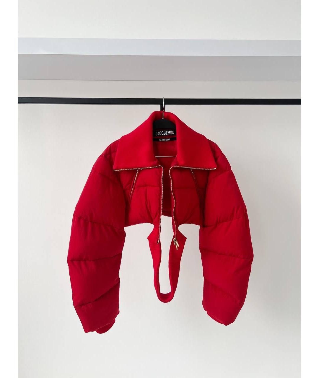 JACQUEMUS Красная полиэстеровая куртка, фото 9