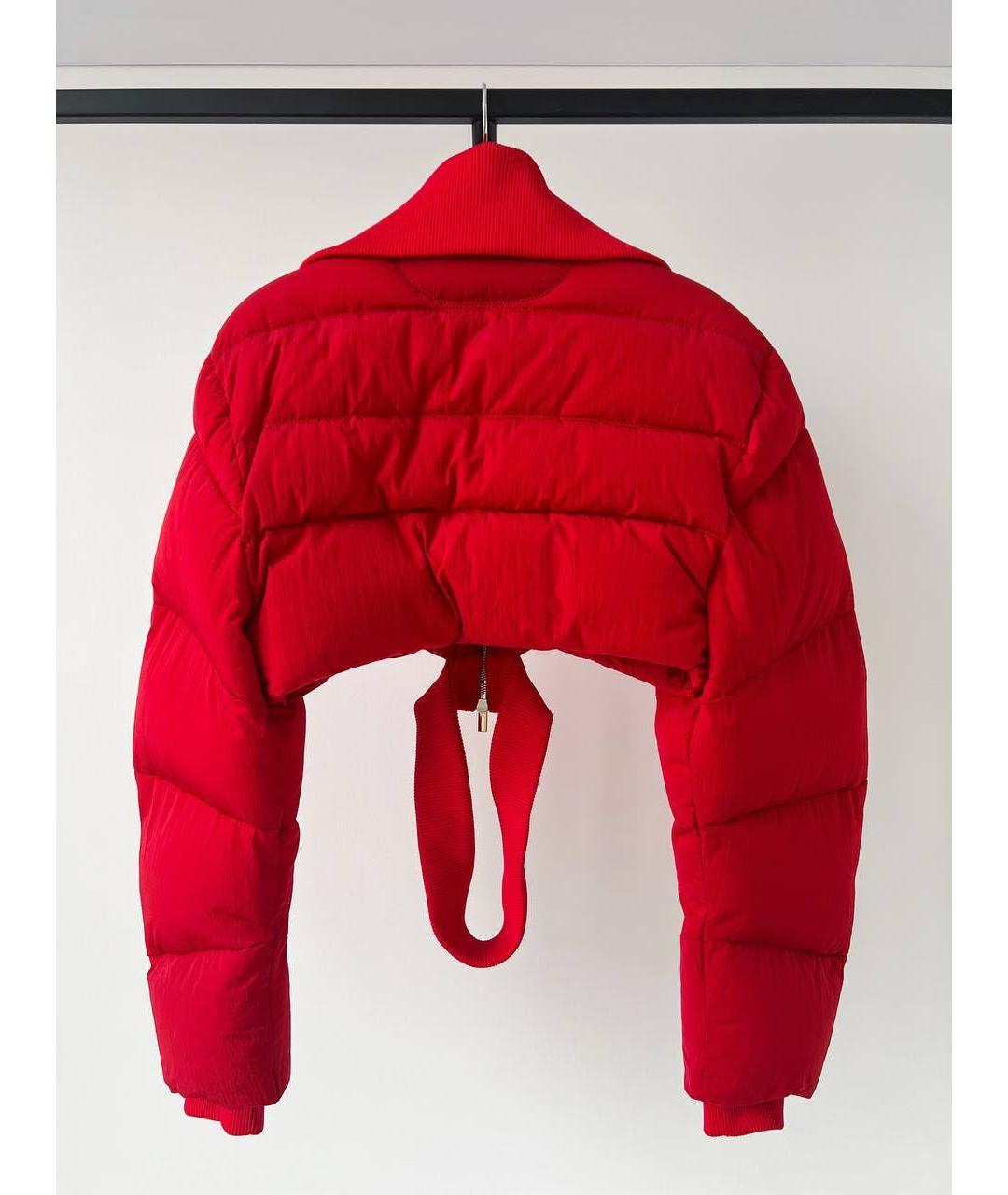 JACQUEMUS Красная полиэстеровая куртка, фото 3