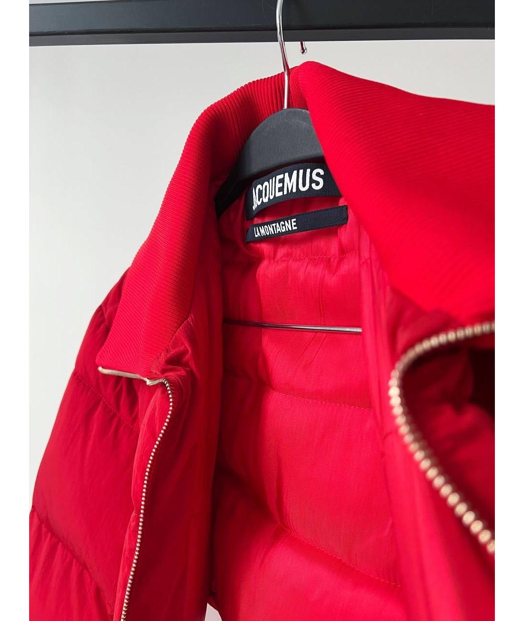 JACQUEMUS Красная полиэстеровая куртка, фото 4