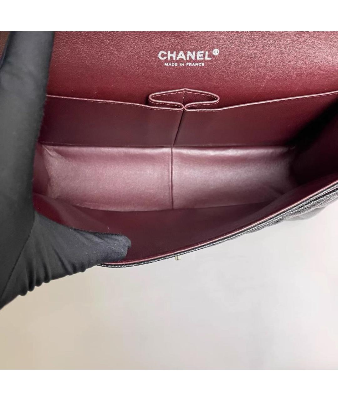 CHANEL Черная кожаная сумка через плечо, фото 8