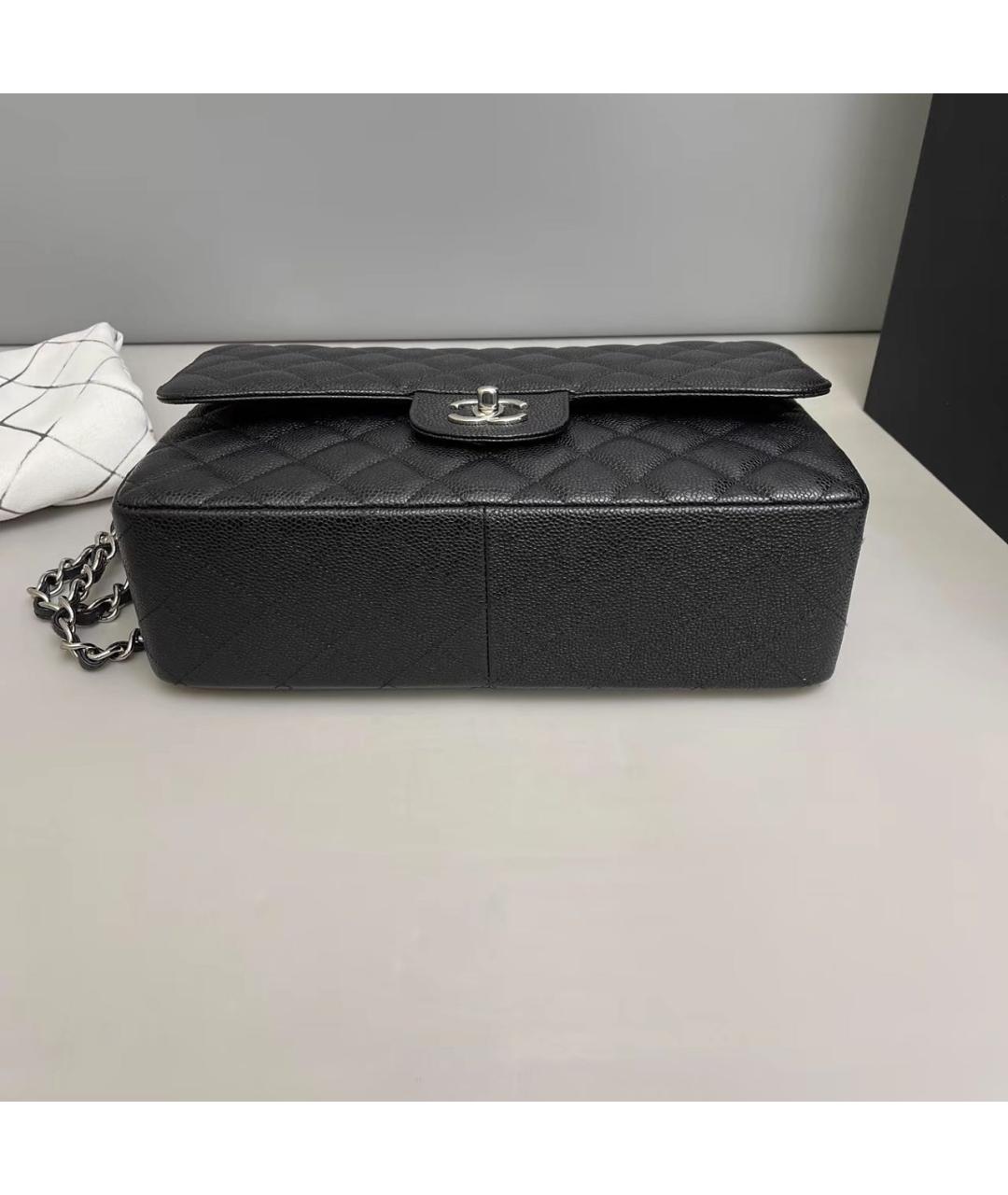 CHANEL Черная кожаная сумка через плечо, фото 4