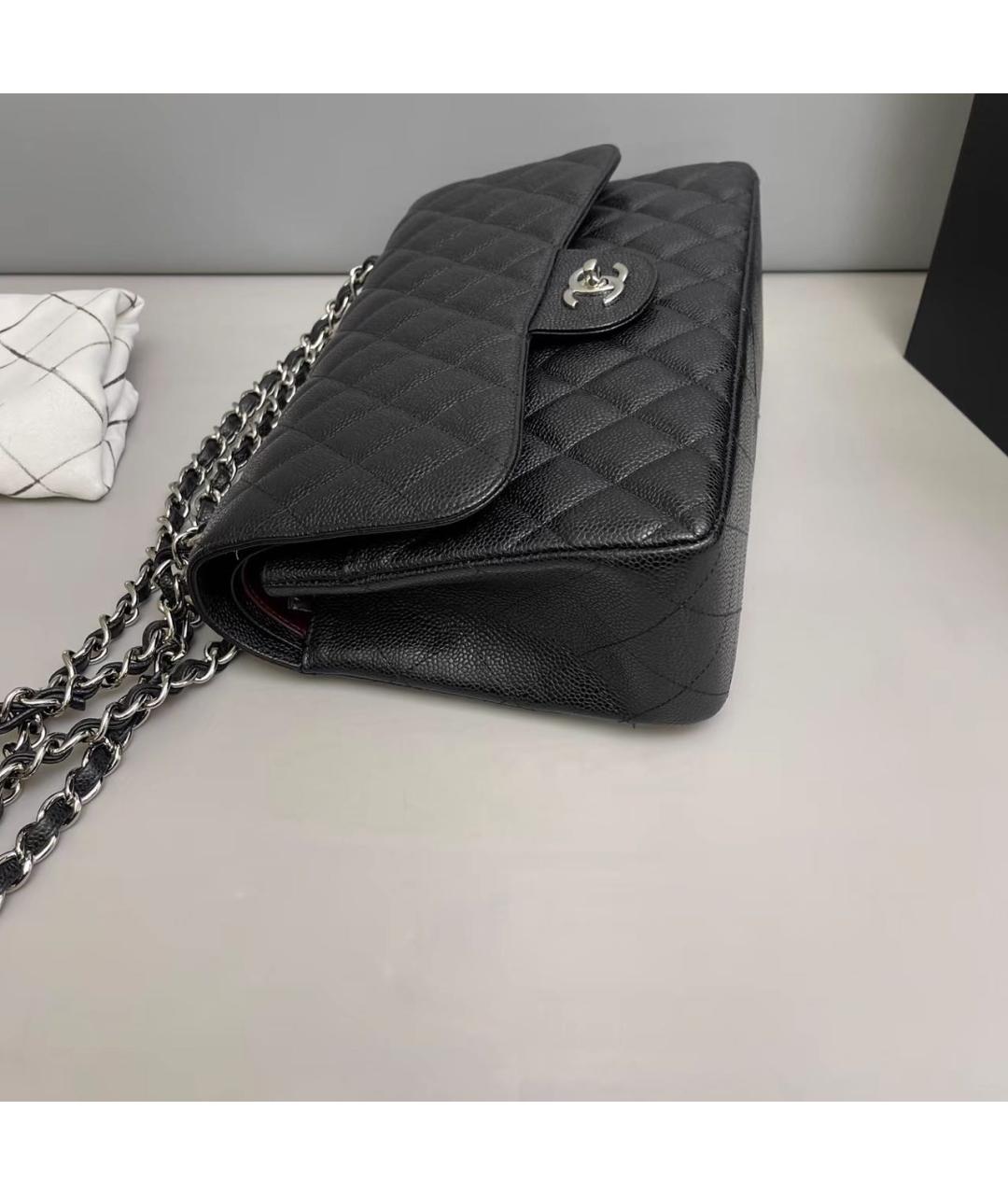 CHANEL Черная кожаная сумка через плечо, фото 3
