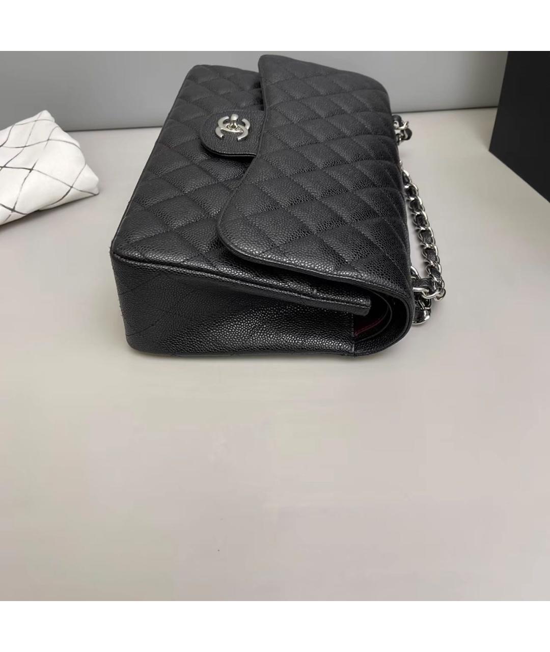 CHANEL Черная кожаная сумка через плечо, фото 5