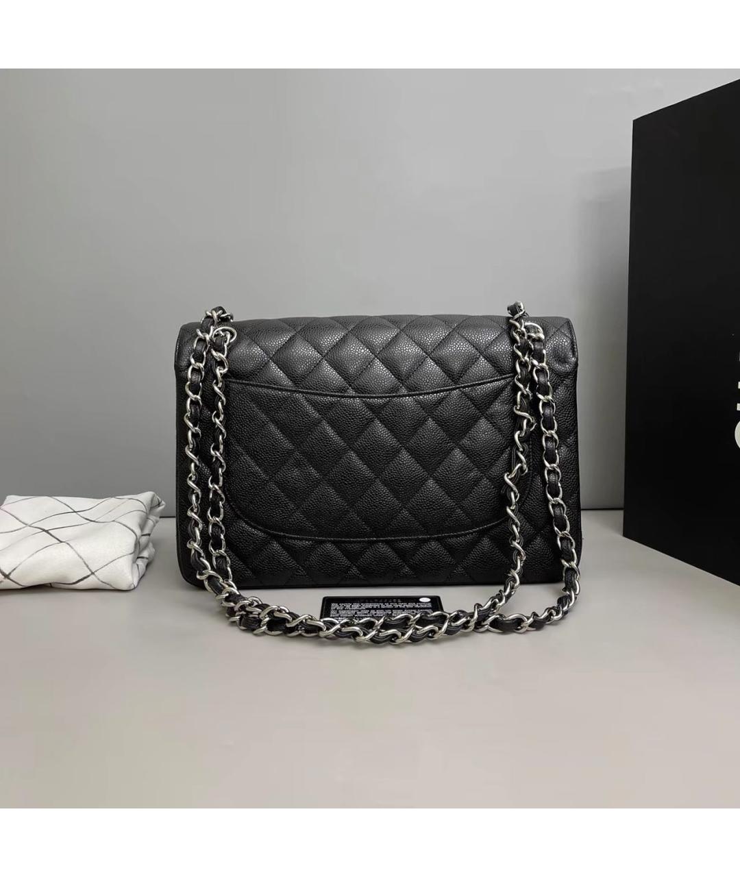 CHANEL Черная кожаная сумка через плечо, фото 2