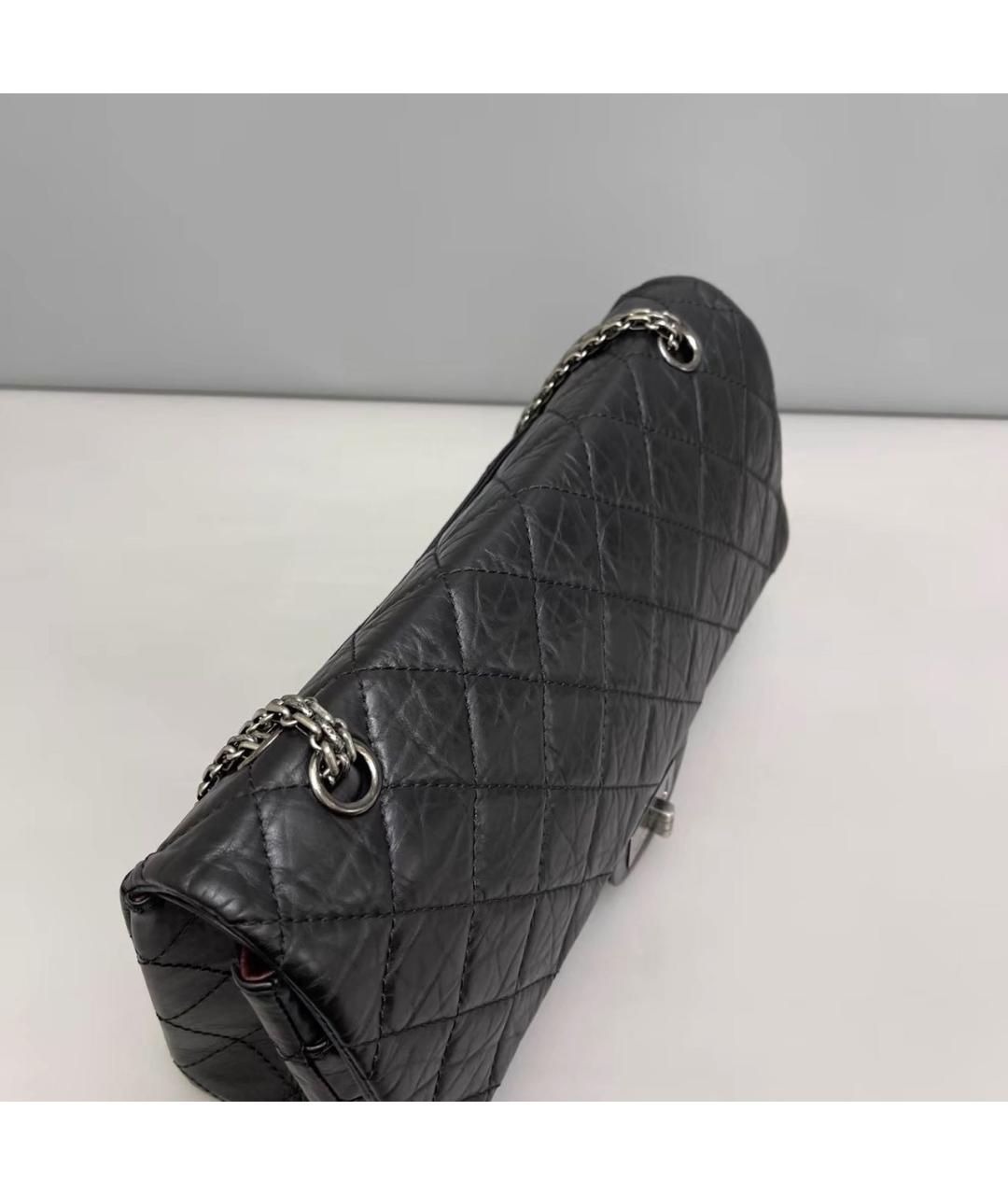 CHANEL Черная кожаная сумка через плечо, фото 4