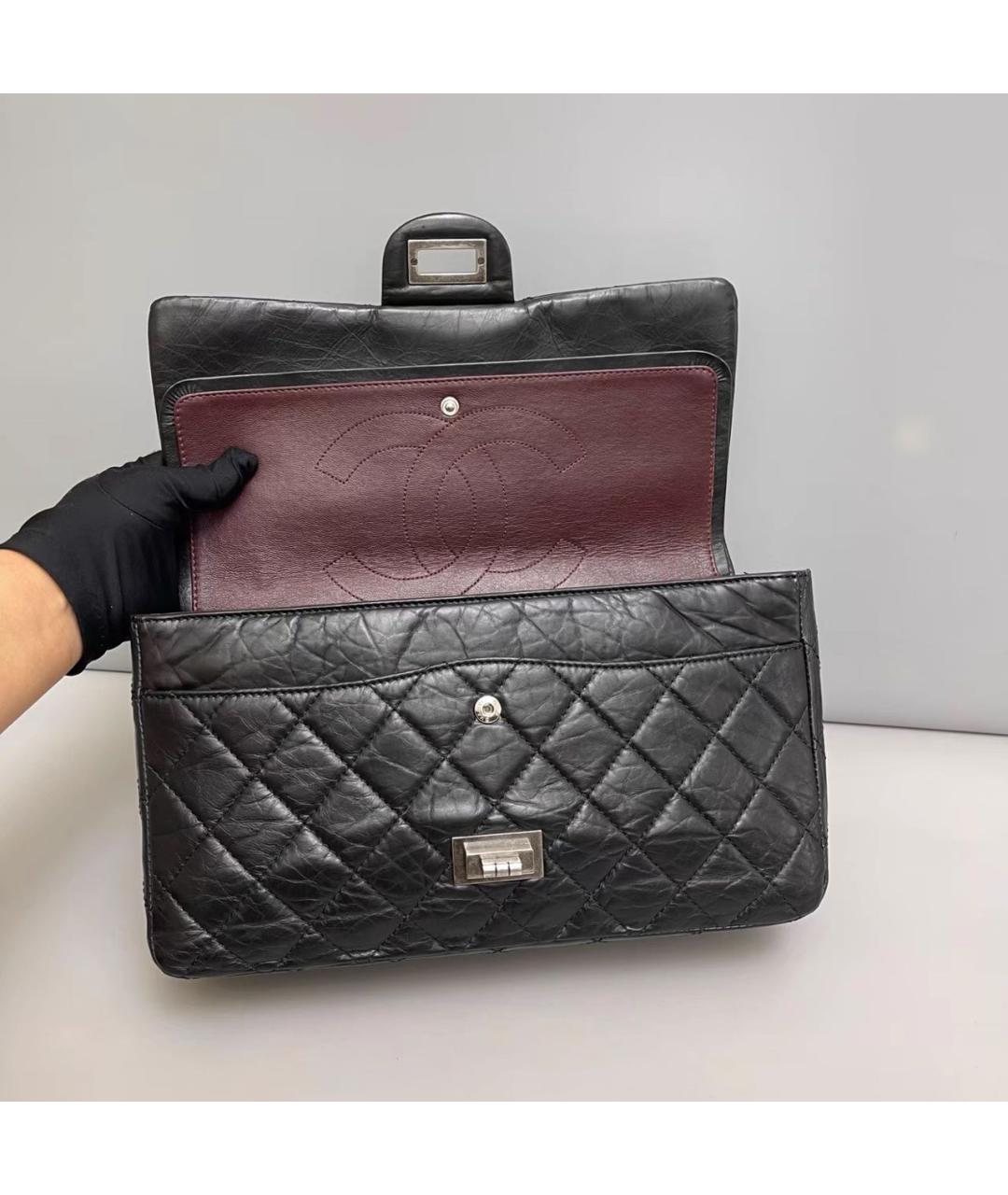 CHANEL Черная кожаная сумка через плечо, фото 7