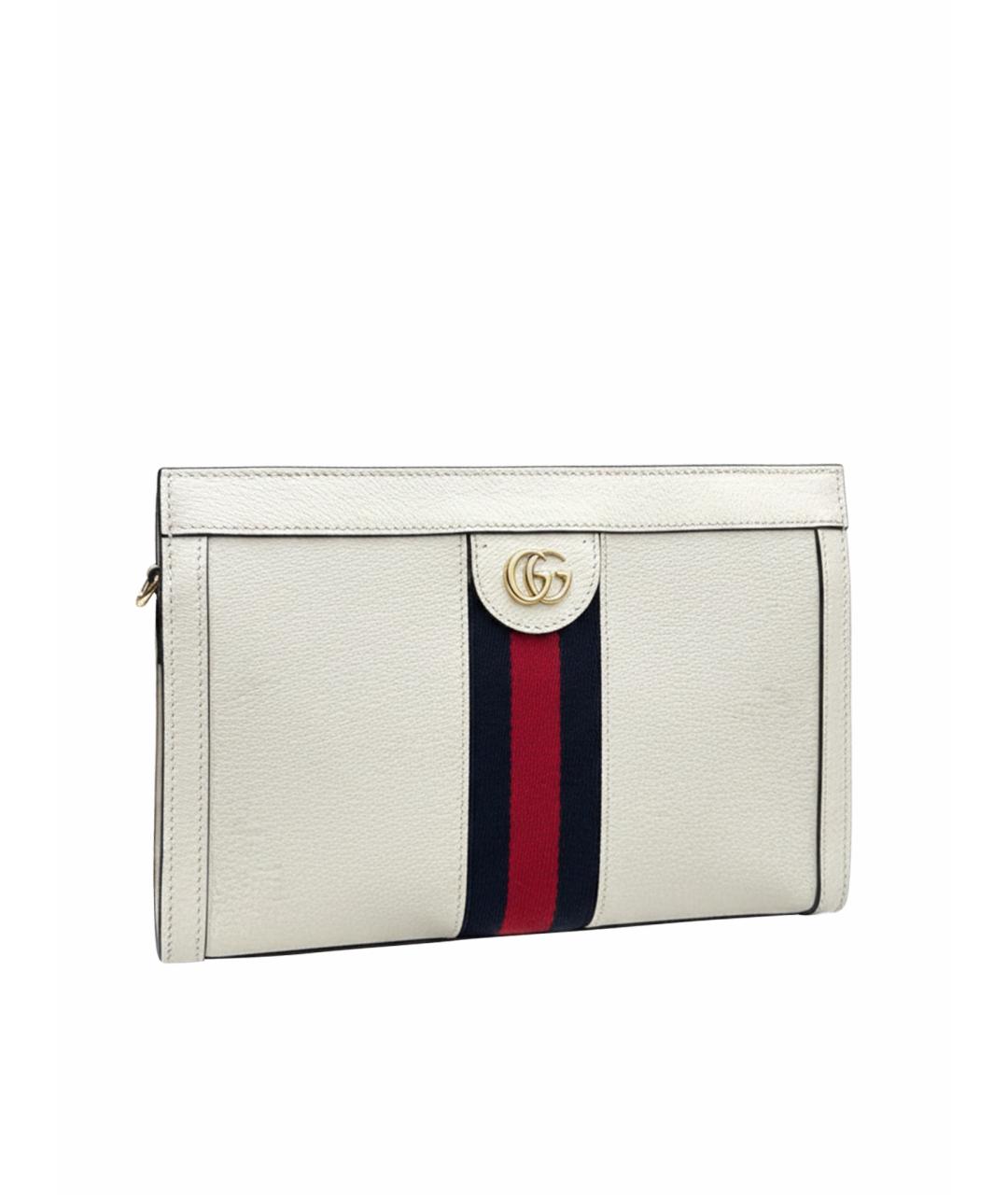 GUCCI Бежевая кожаная сумка через плечо, фото 1