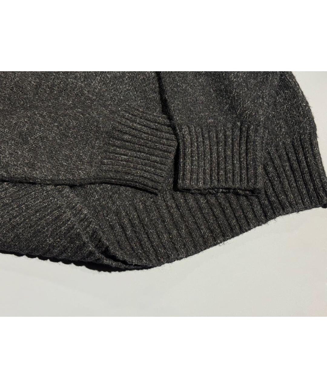 VERSACE JEANS COUTURE Антрацитовый шерстяной джемпер / свитер, фото 5