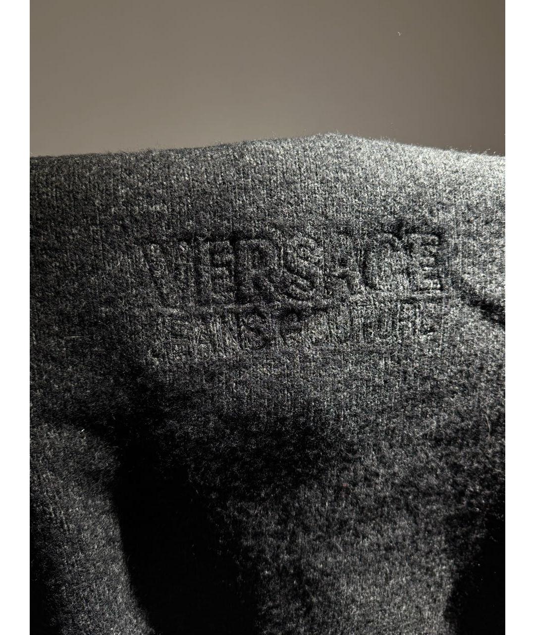 VERSACE JEANS COUTURE Антрацитовый шерстяной джемпер / свитер, фото 4