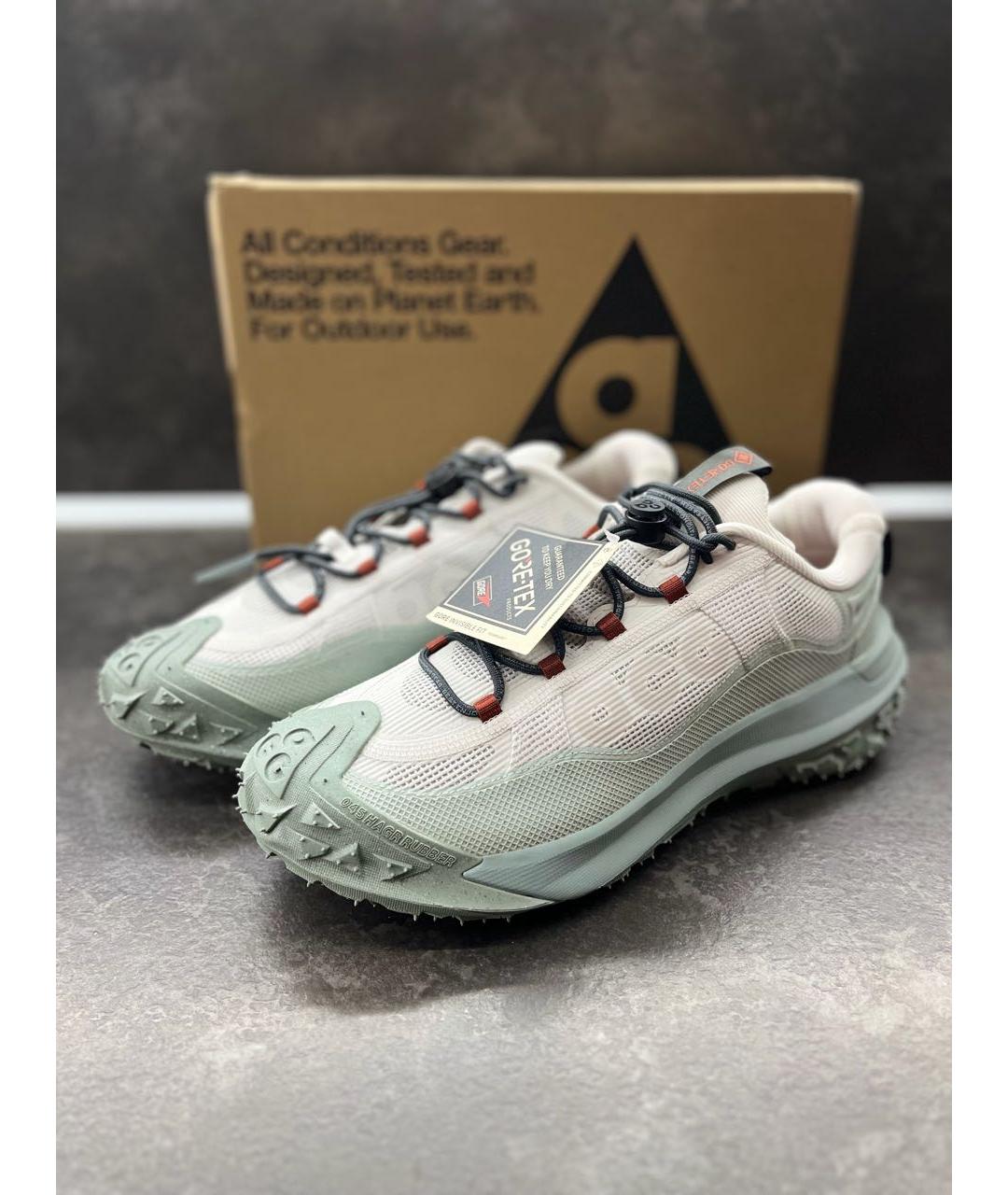 NIKE ACG Серые текстильные низкие кроссовки / кеды, фото 7