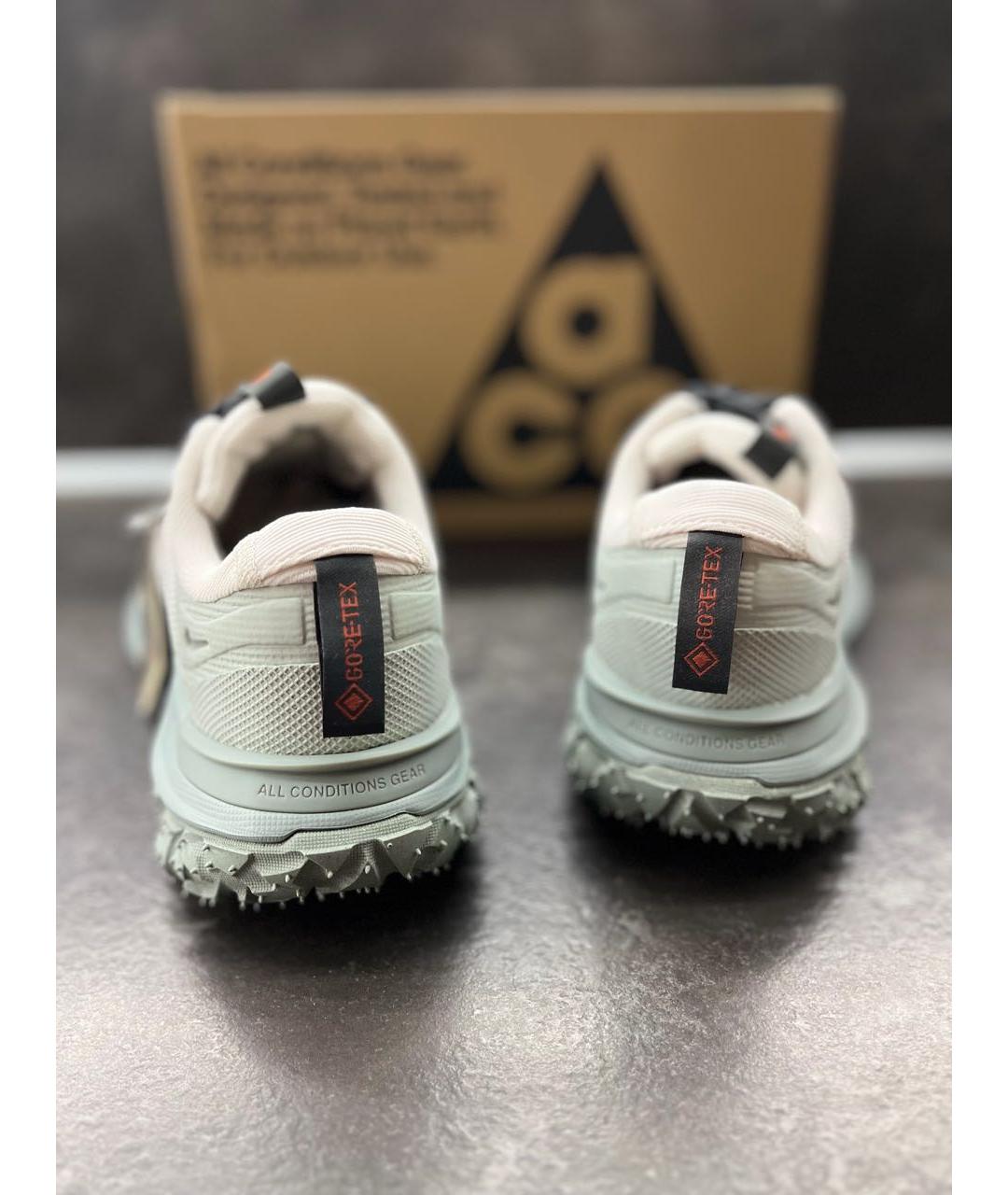 NIKE ACG Серые текстильные низкие кроссовки / кеды, фото 4