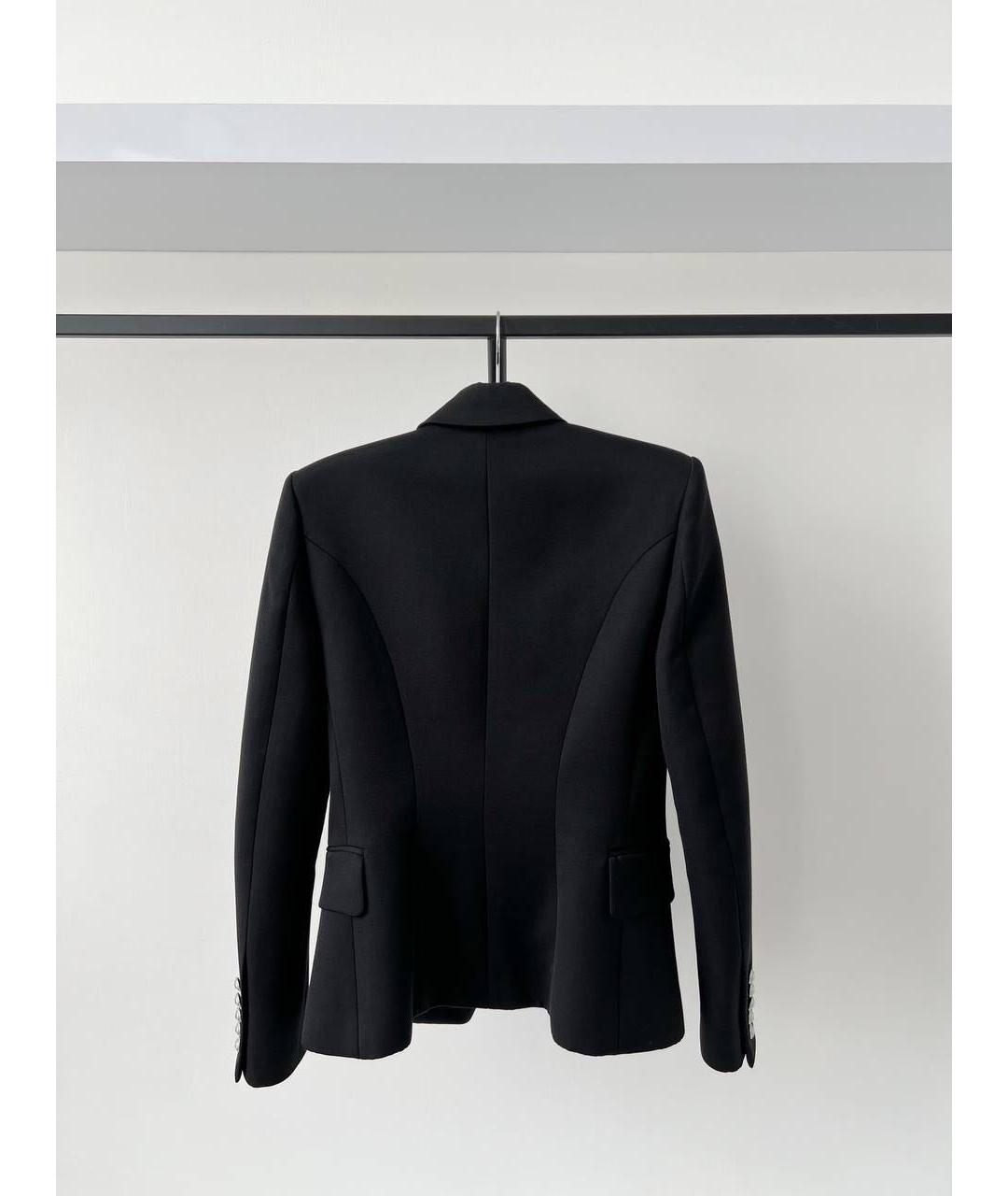BALMAIN Черный шерстяной жакет/пиджак, фото 4