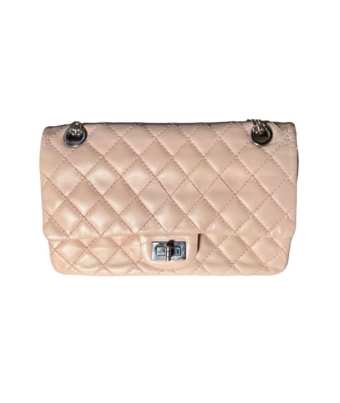 CHANEL Розовая кожаная сумка через плечо, фото 9