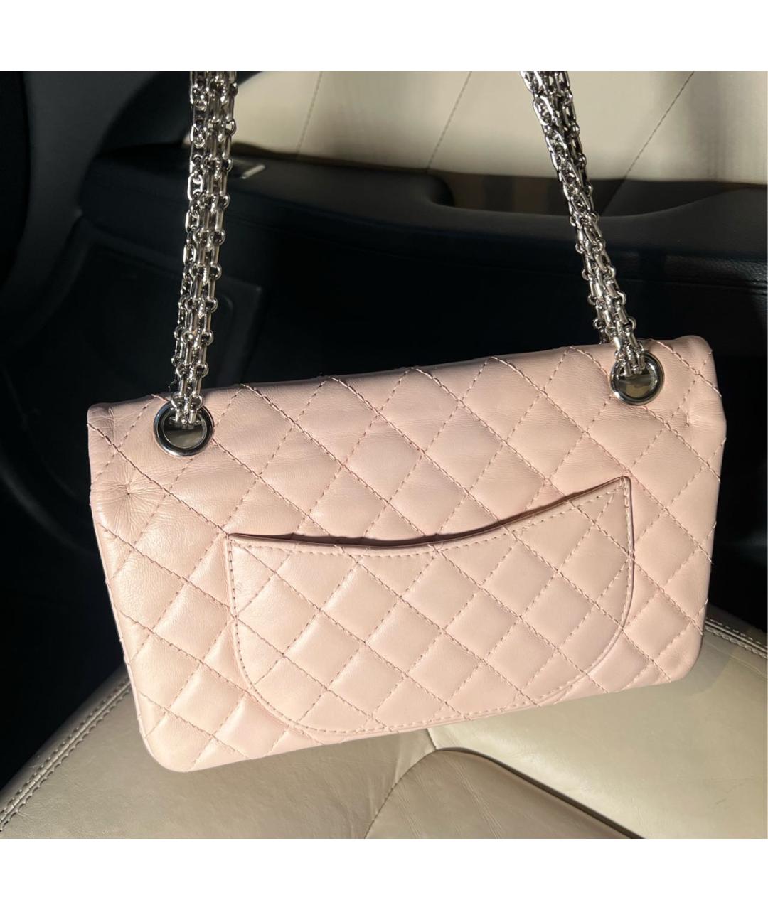 CHANEL Розовая кожаная сумка через плечо, фото 3