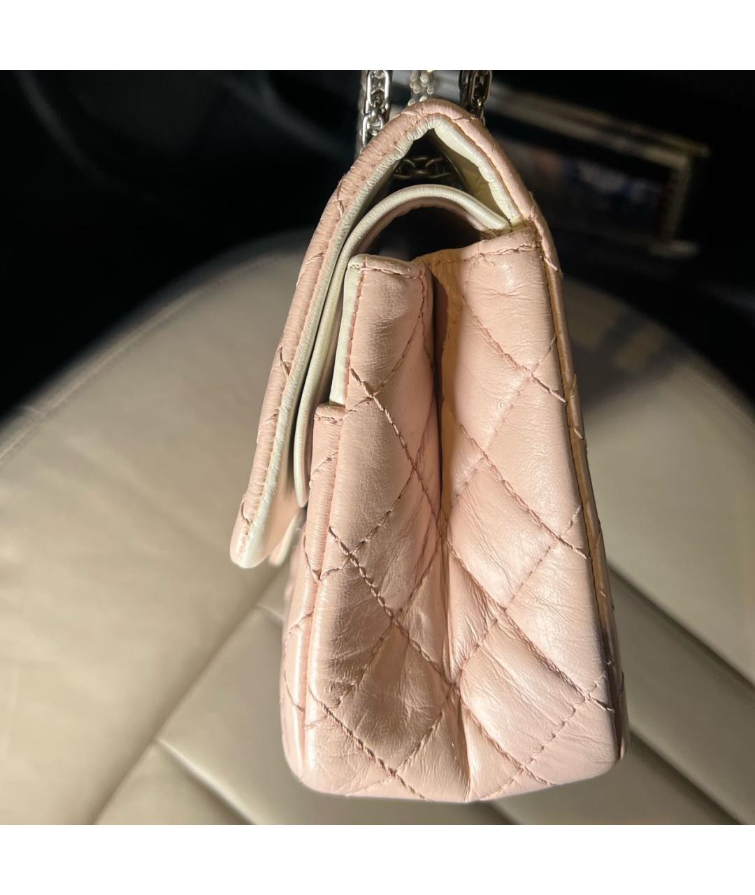 CHANEL Розовая кожаная сумка через плечо, фото 8