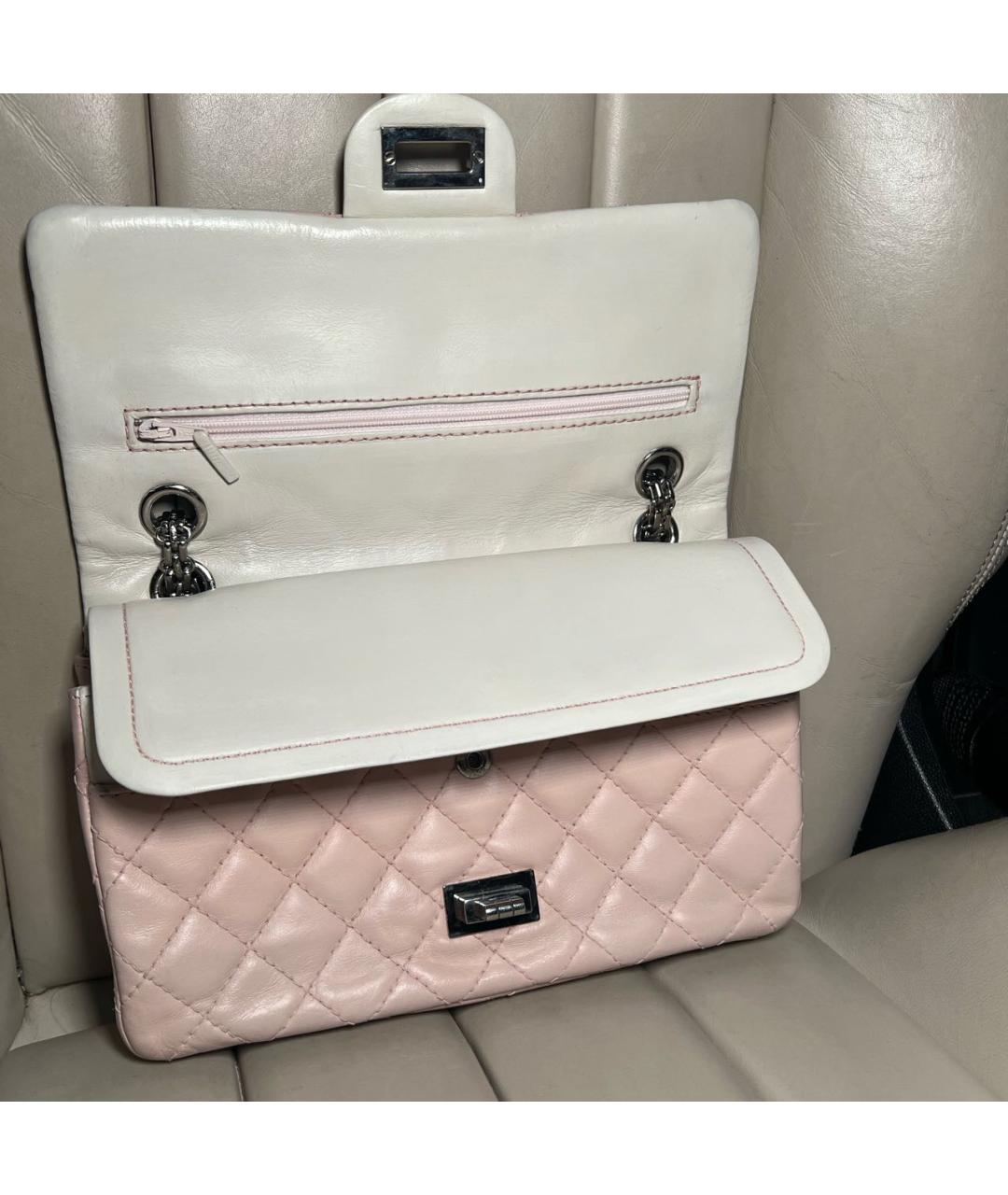 CHANEL Розовая кожаная сумка через плечо, фото 5