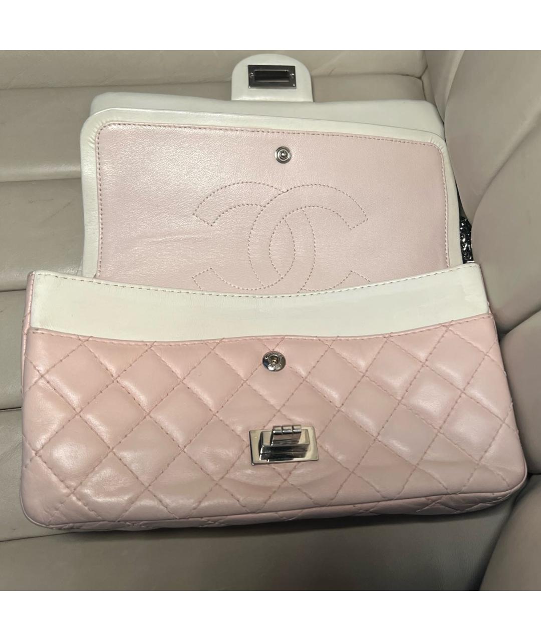 CHANEL Розовая кожаная сумка через плечо, фото 4