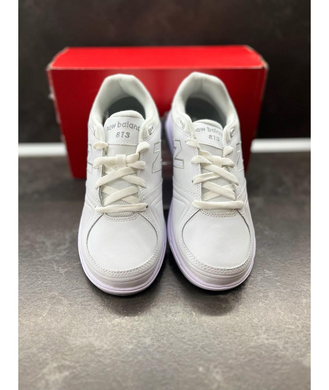 NEW BALANCE Белые текстильные кроссовки, фото 3