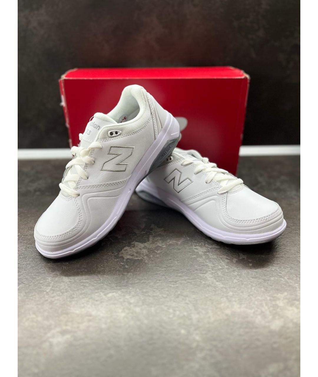 NEW BALANCE Белые текстильные кроссовки, фото 2