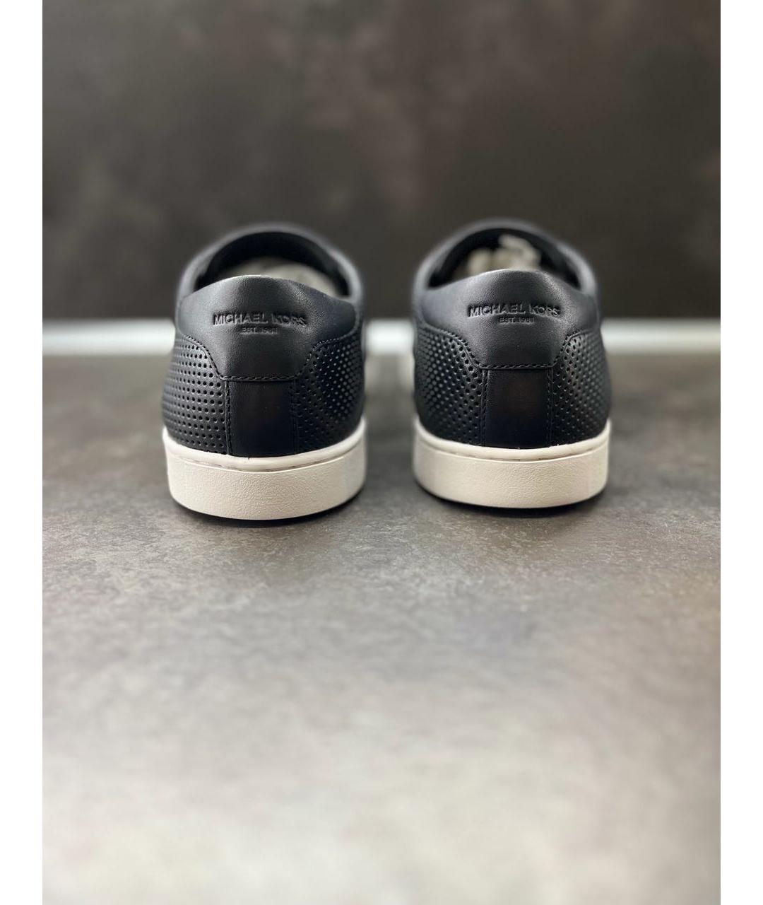 MICHAEL KORS Черные слипоны из искусственной кожи, фото 3