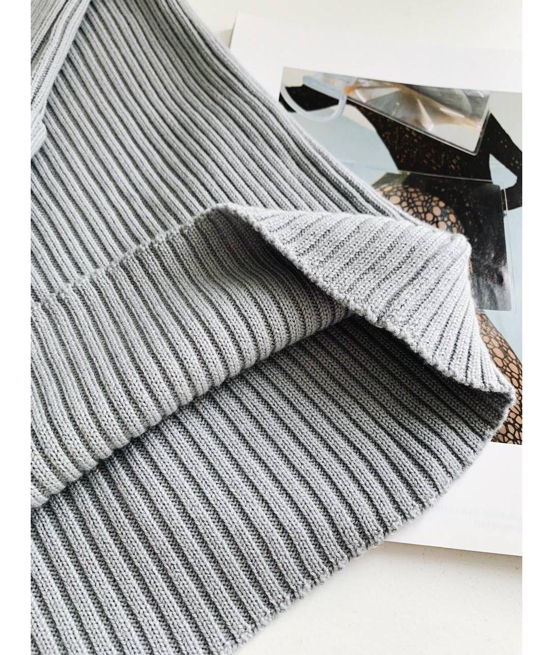 RED VALENTINO Серый шерстяной джемпер / свитер, фото 4