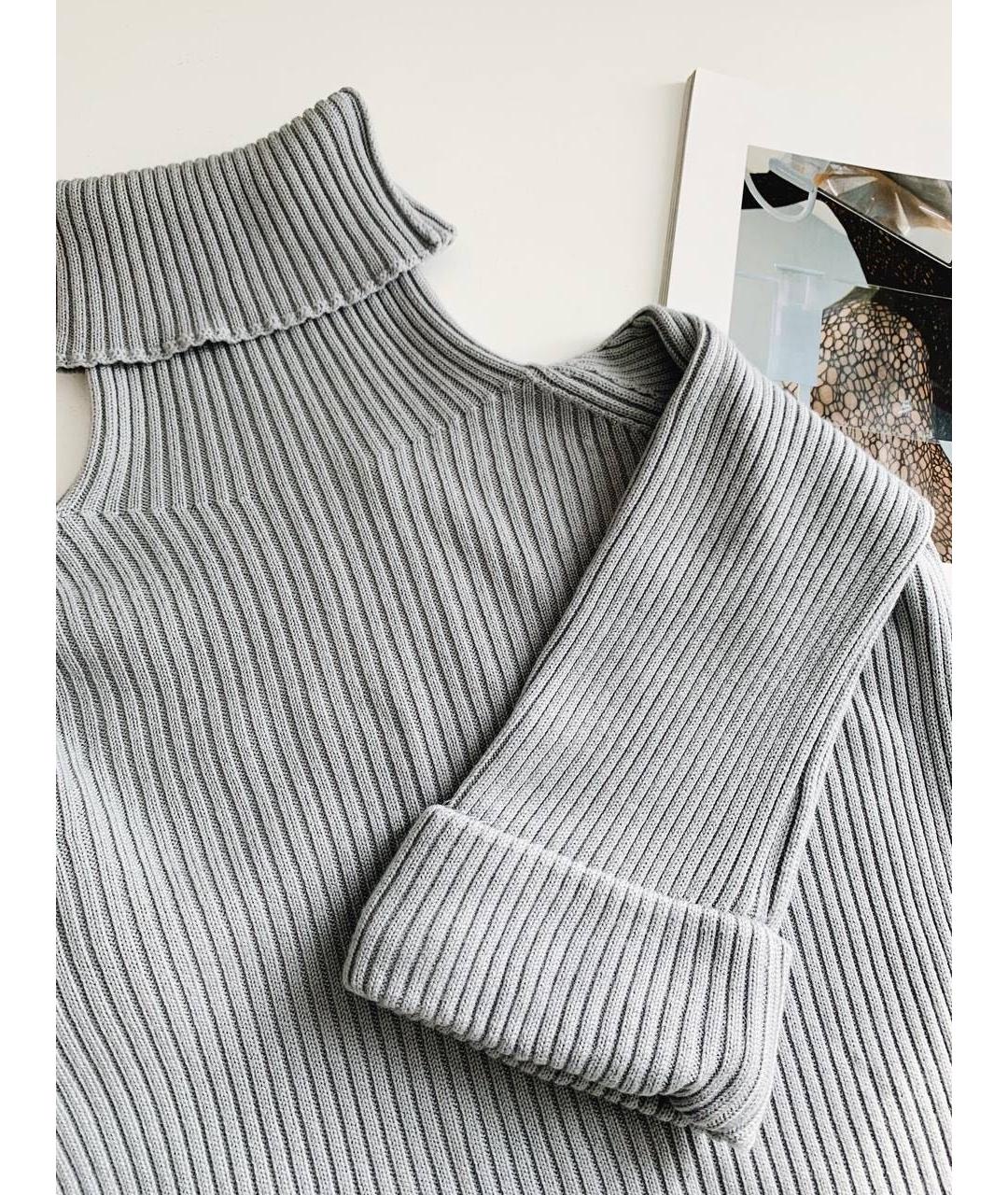 RED VALENTINO Серый шерстяной джемпер / свитер, фото 8