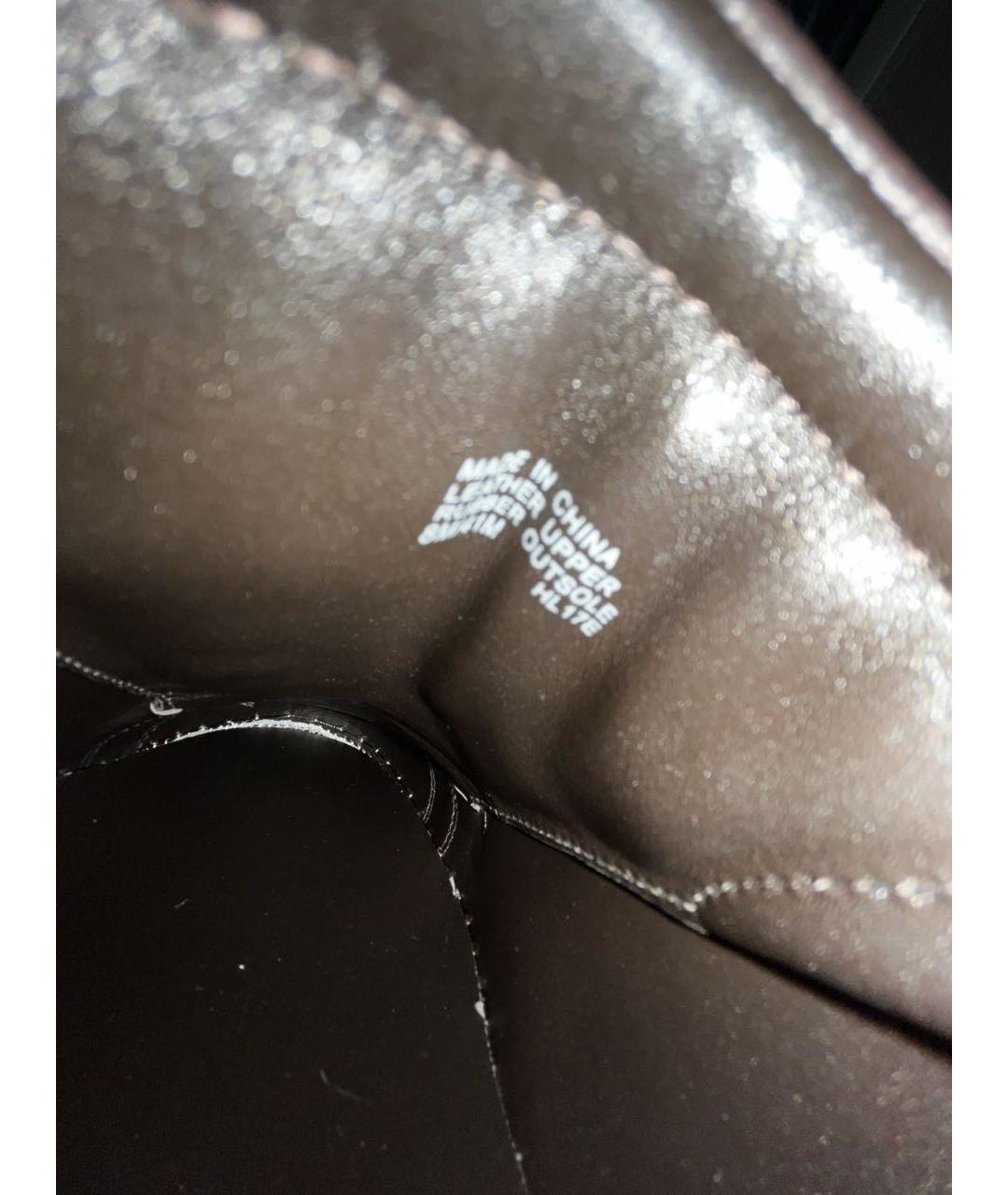 MICHAEL KORS Коричневые кожаные низкие кроссовки / кеды, фото 5