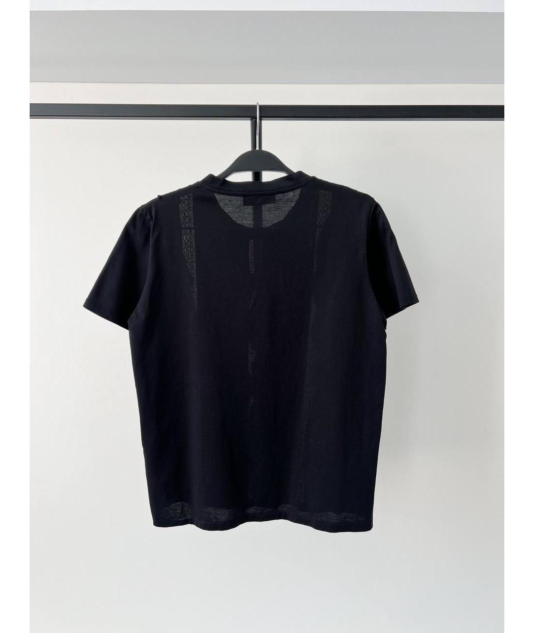 SANDRO Черная хлопковая футболка, фото 3