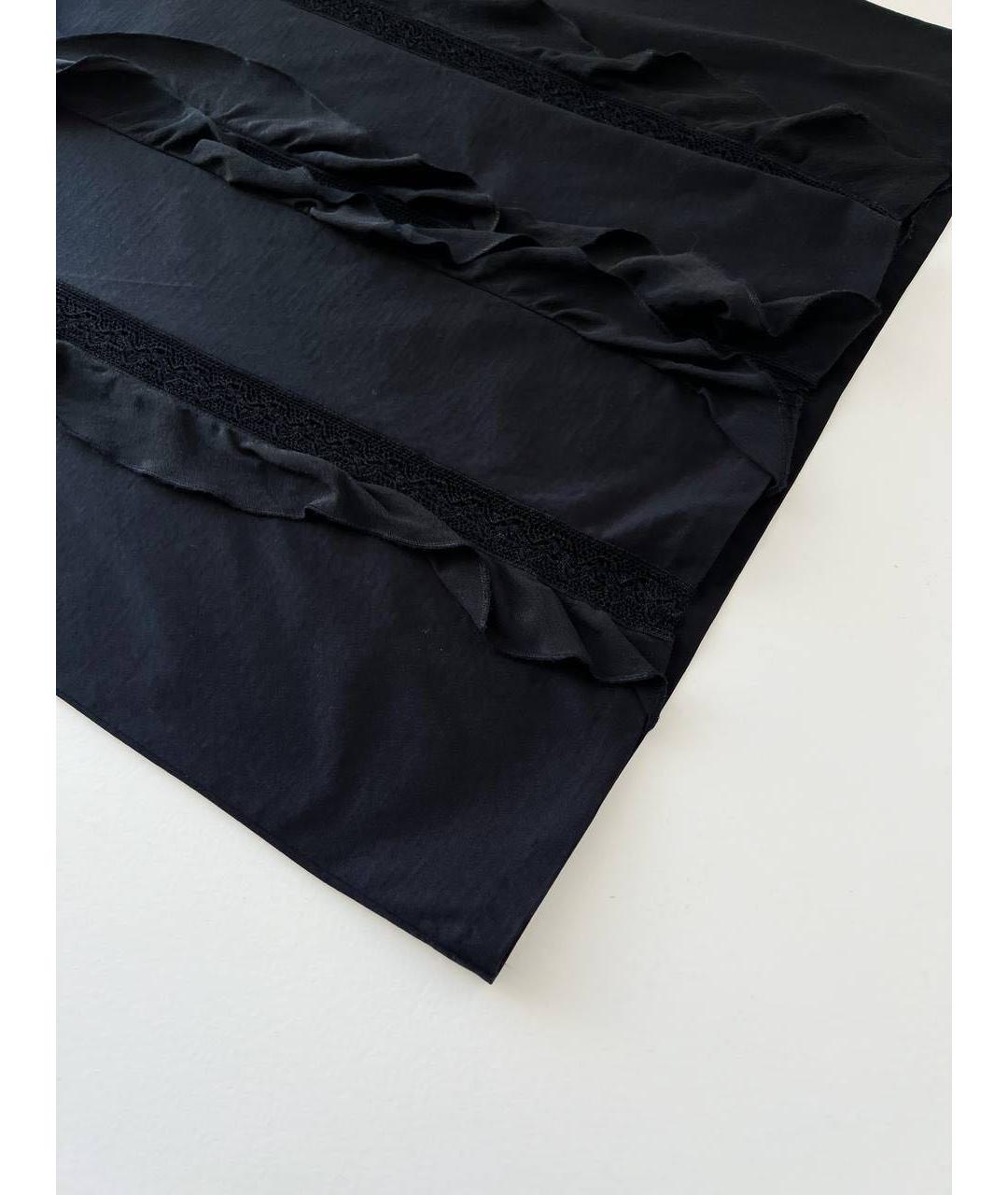 SANDRO Черная хлопковая футболка, фото 5