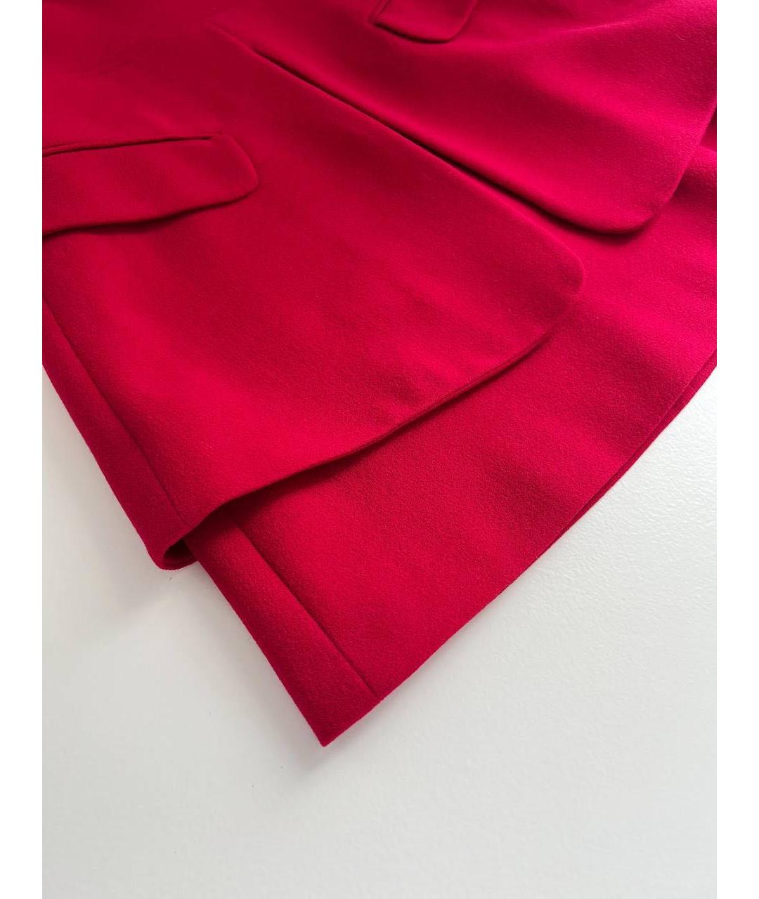 ALEXANDER MCQUEEN Красное хлопковое коктейльное платье, фото 6