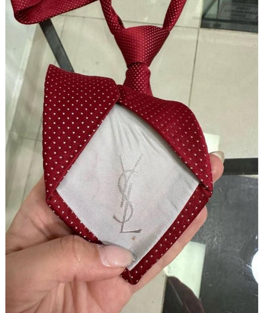 SAINT LAURENT Красный галстук, фото 5
