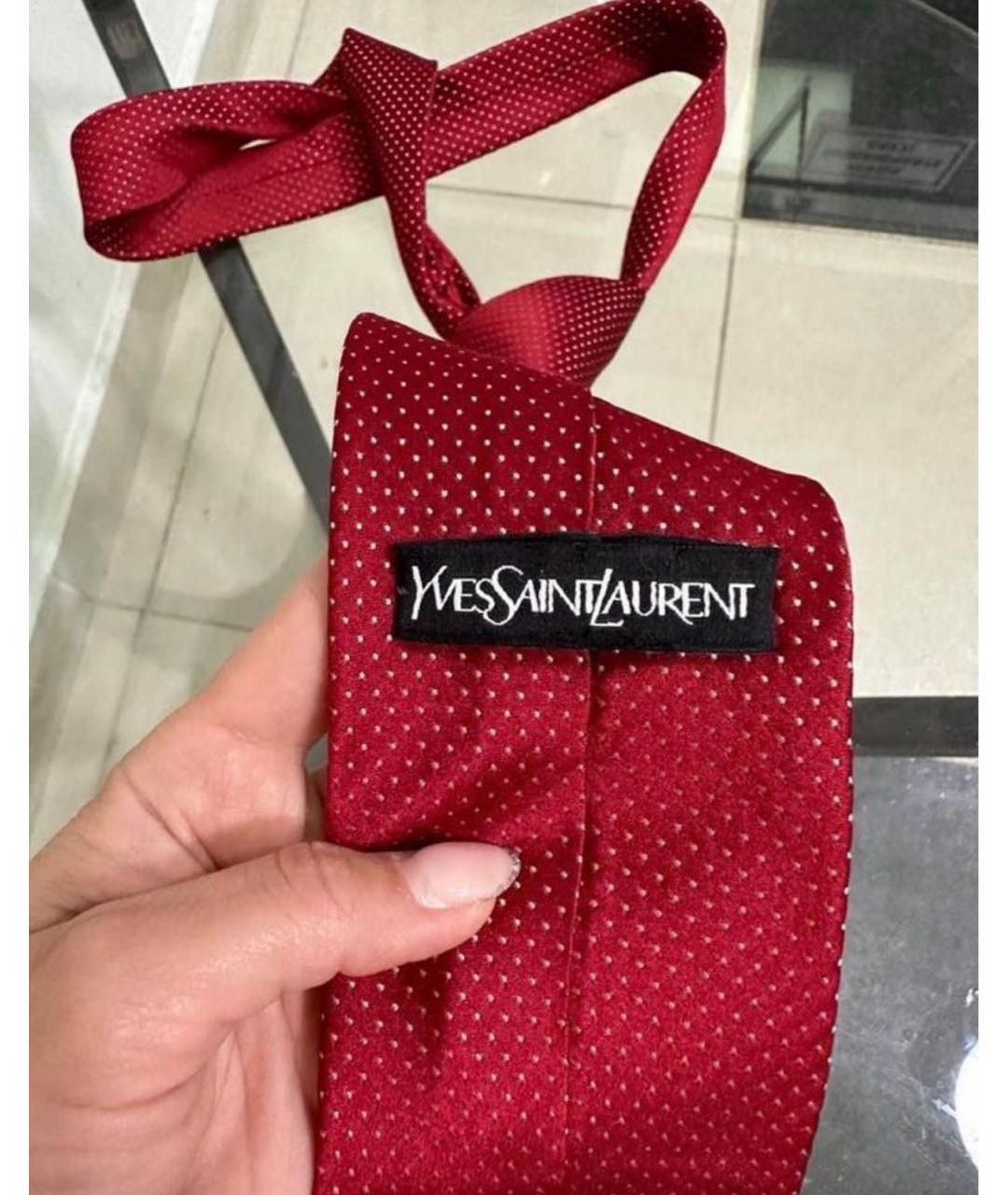 SAINT LAURENT Красный галстук, фото 3