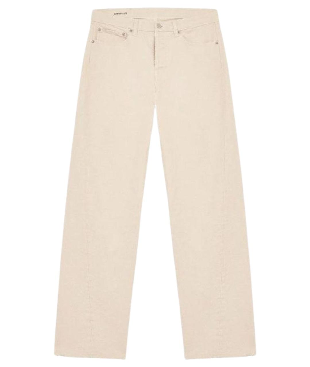 ARMARIUM Бежевые хлопковые прямые джинсы, фото 1