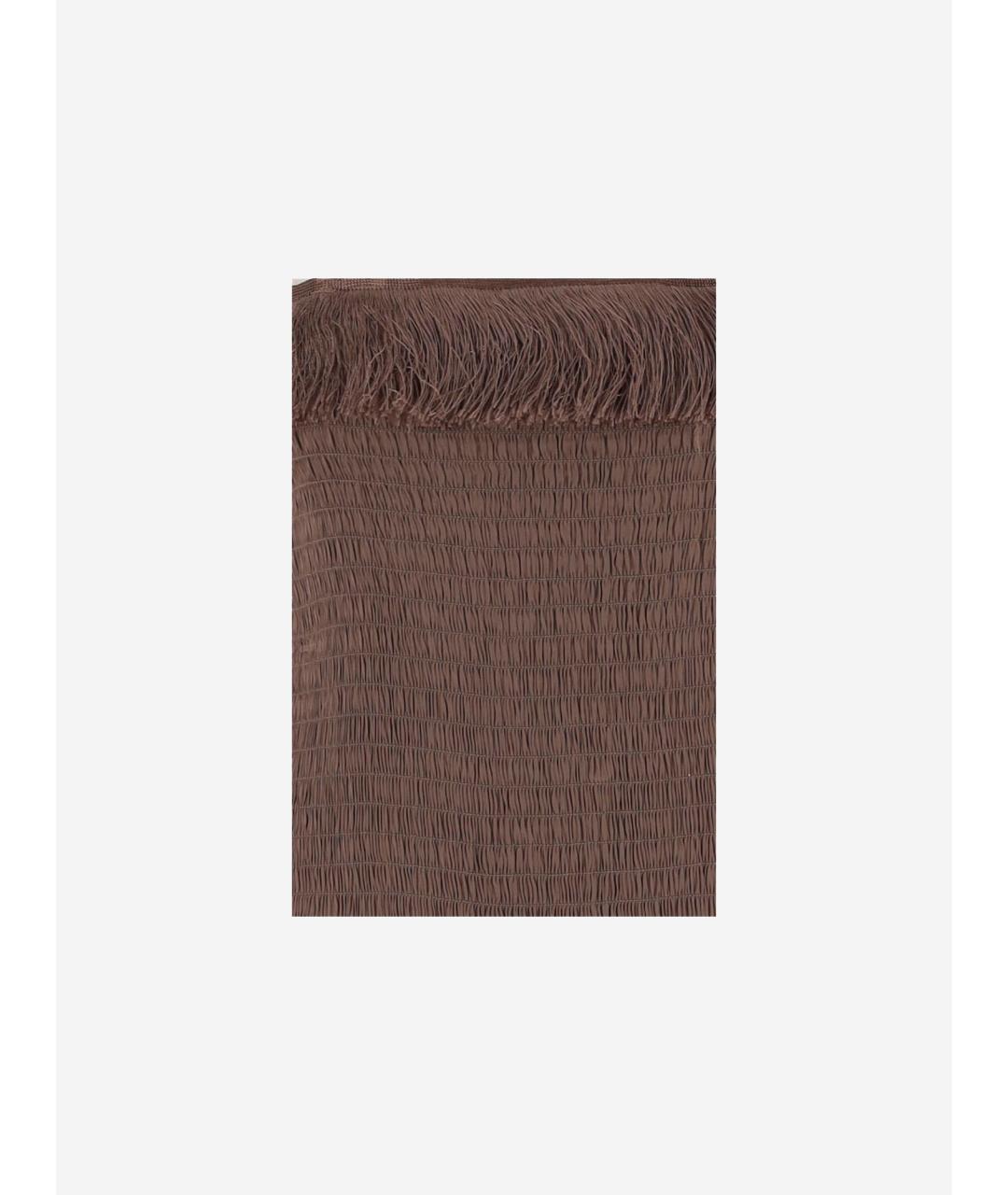 BY MALENE BIRGER Коричневое вискозное платье, фото 3