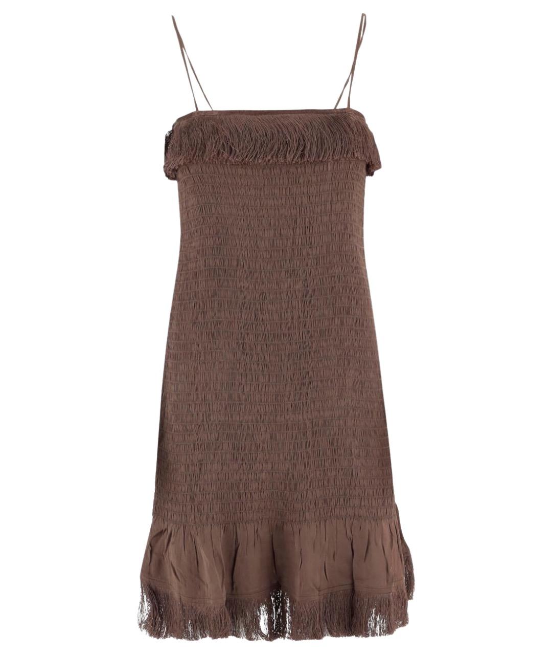 BY MALENE BIRGER Коричневое вискозное платье, фото 1