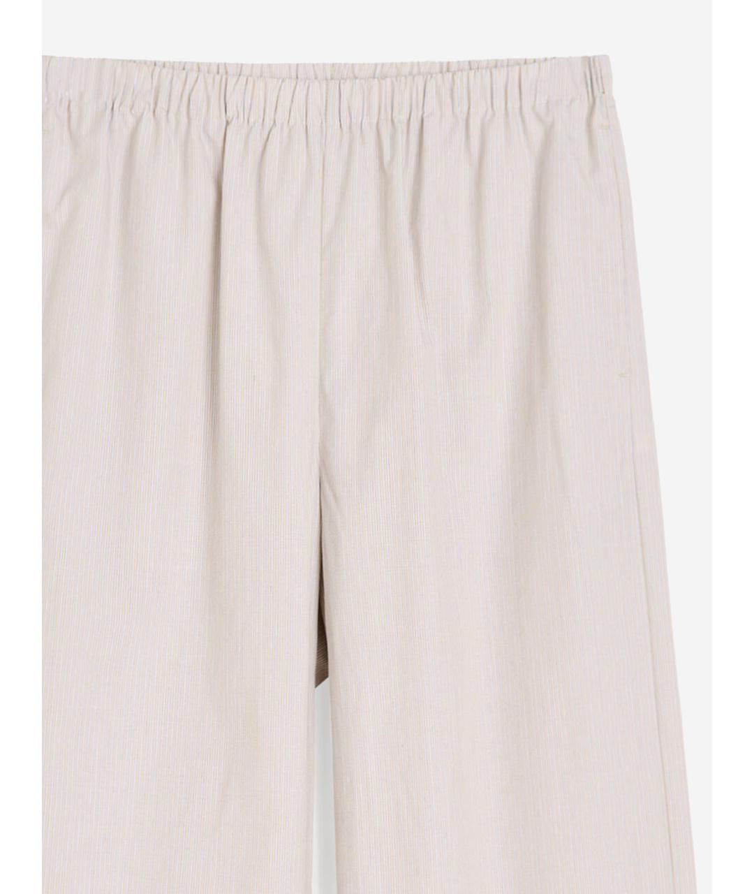 BY MALENE BIRGER Бежевые хлопковые брюки широкие, фото 3