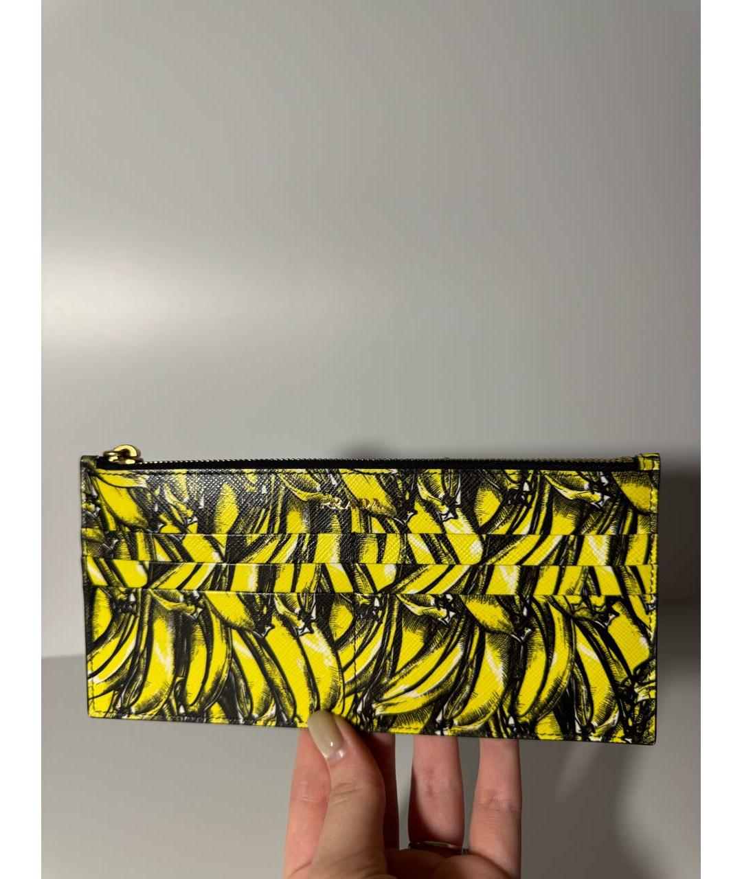 PRADA Черный кожаный кошелек, фото 6