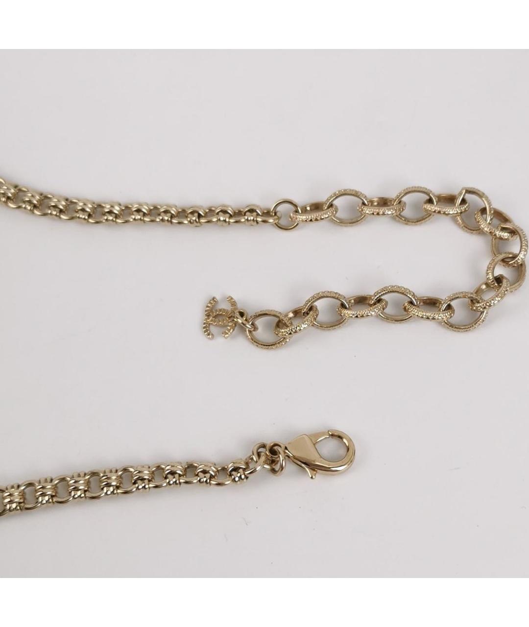 CHANEL Золотое металлическое колье, фото 4