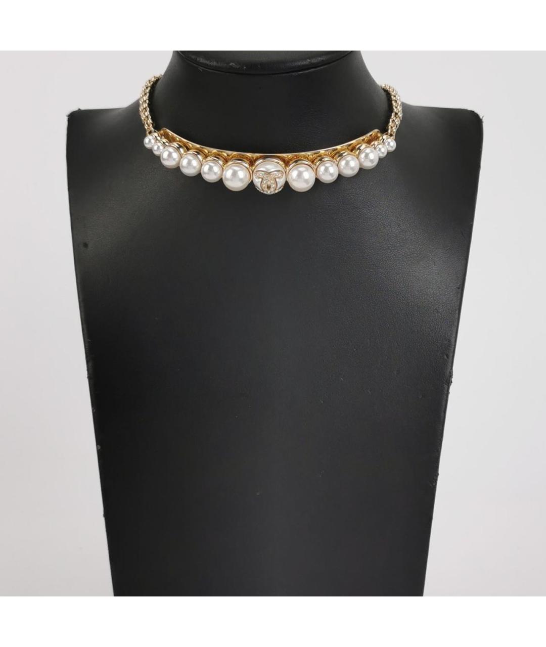 CHANEL Золотое металлическое колье, фото 2