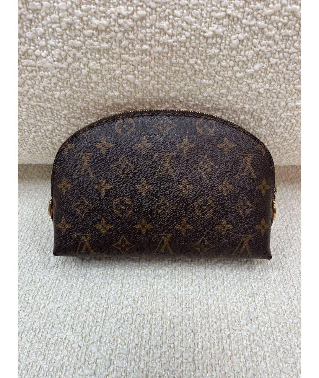 LOUIS VUITTON Коричневая косметичка, фото 3