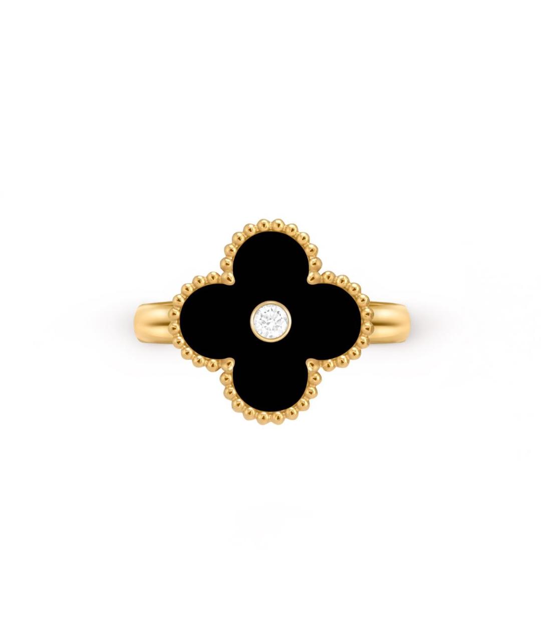 VAN CLEEF & ARPELS Черное кольцо из желтого золота, фото 3