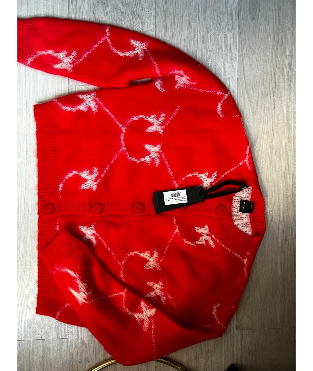 PINKO Красный джемпер / свитер, фото 2