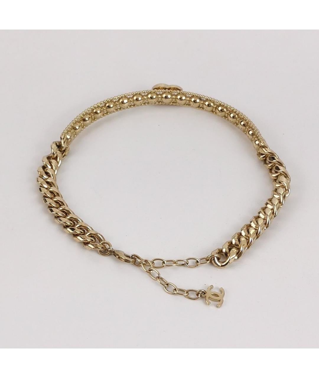 CHANEL Золотое металлическое колье, фото 3