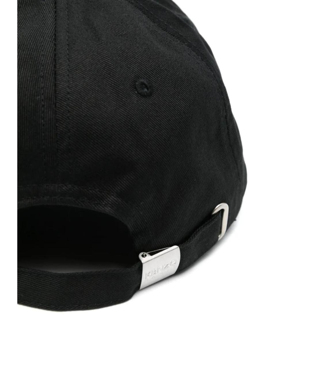 KENZO Черная хлопковая кепка, фото 2
