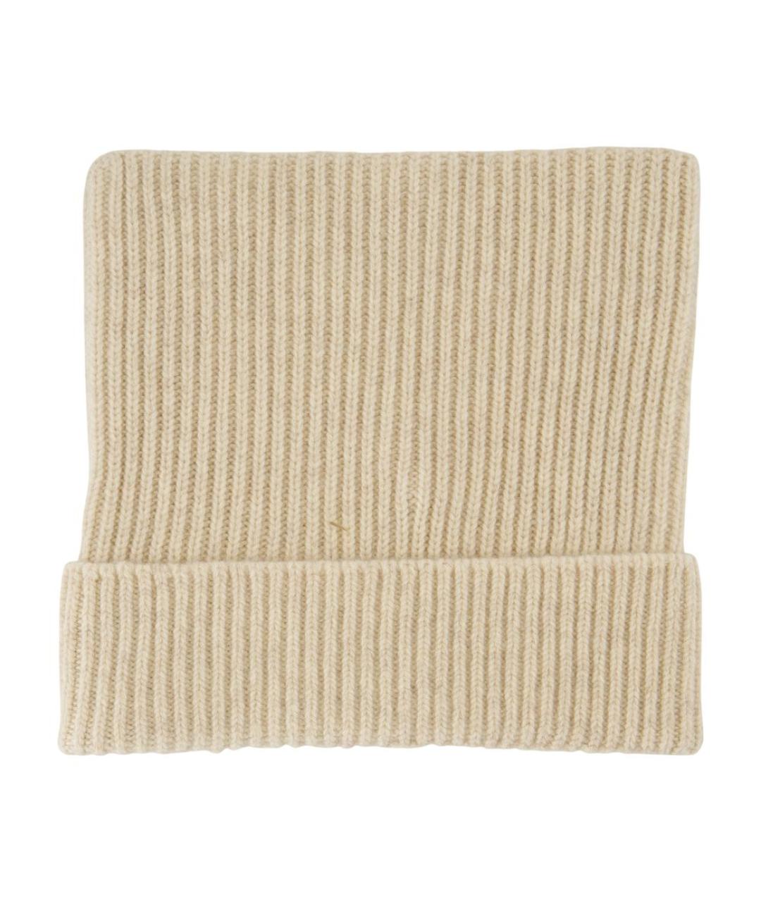 ACNE STUDIOS Бежевая хлопковая шапка, фото 2