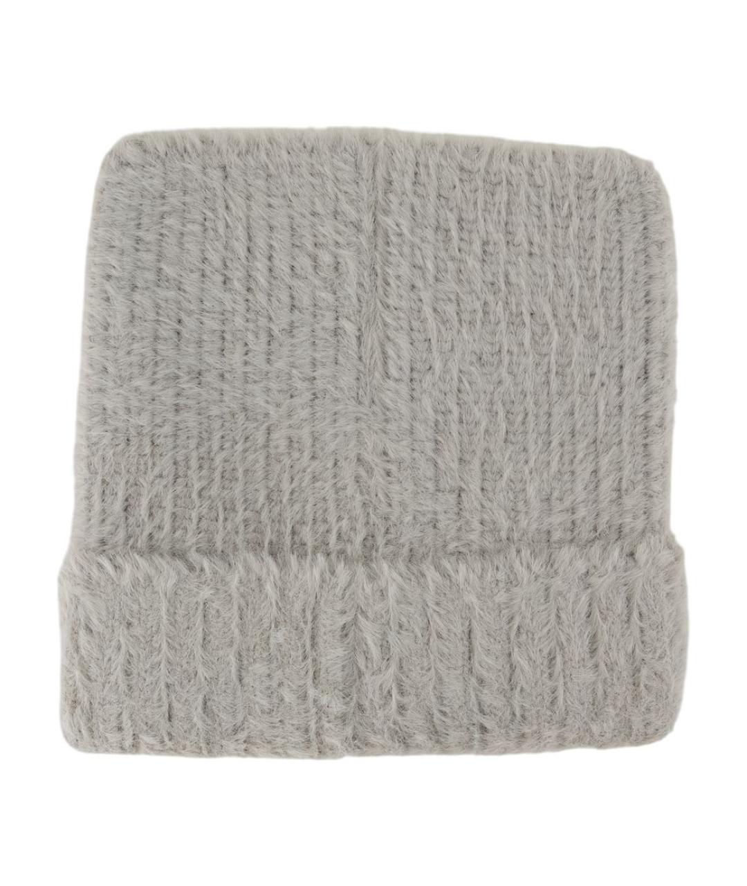 CASABLANCA Серая синтетическая шапка, фото 2