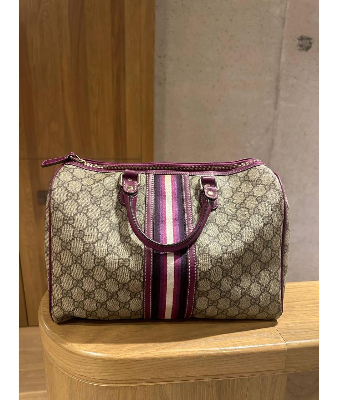 GUCCI Фиолетовая сумка с короткими ручками, фото 5