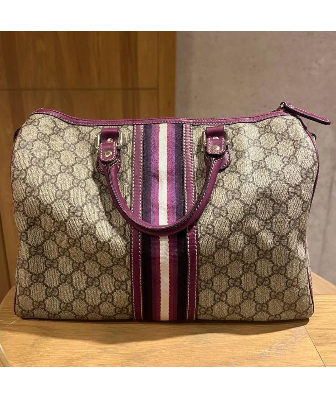 GUCCI Фиолетовая сумка с короткими ручками, фото 4