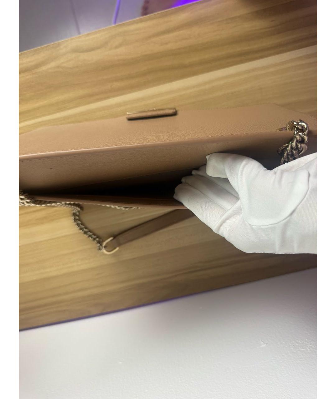 FURLA Коричневая кожаная сумка через плечо, фото 5