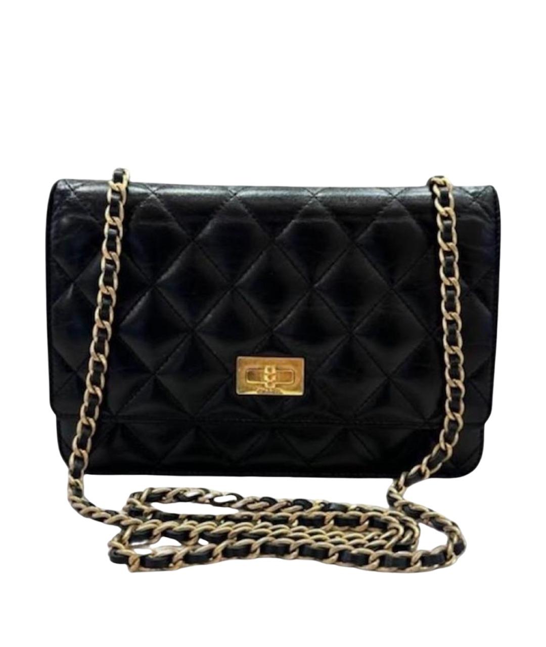 CHANEL Черная кожаная сумка через плечо, фото 1